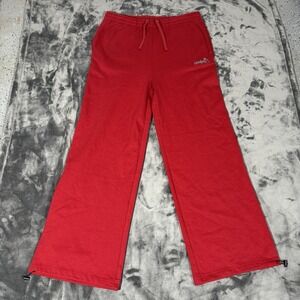 Southpole Cargo Sweatpants Mens XL Red Embroidered Lounge Baggy Hiphop Y2K Style